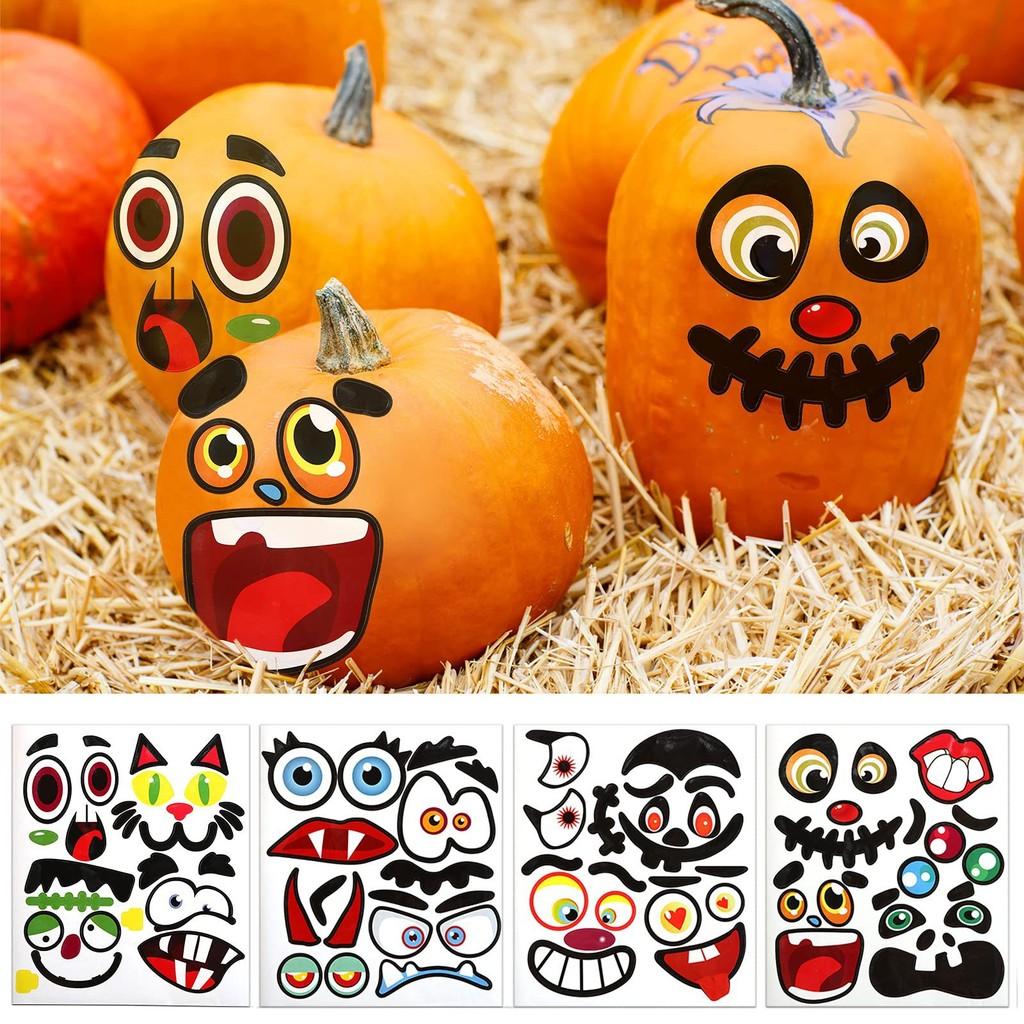 Trend National Charming Diy Pumpkin Stickers For Halloween Party And Crafting Fun