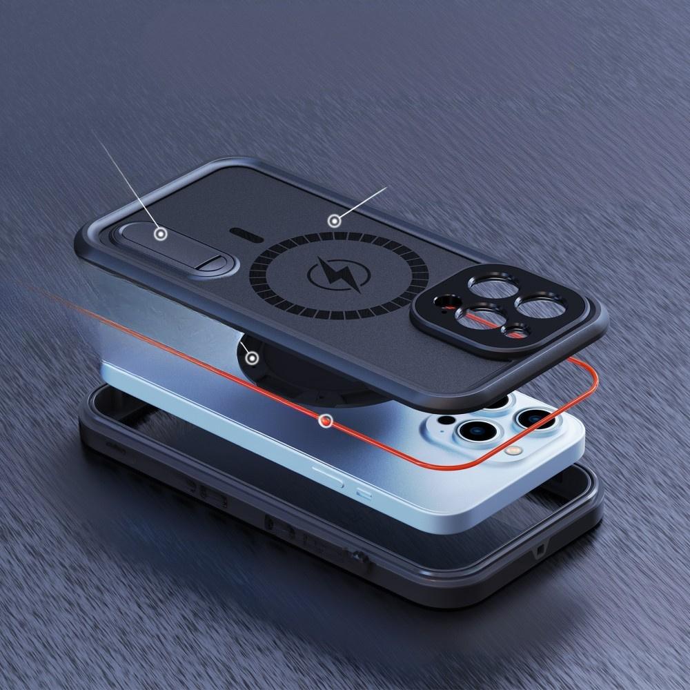 iPhone 13 Pro Waterproof Case, Redpepper, for MagSafe, Black