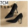 Fashion Pumps Shoe Black Womens Heel New Four Season Mary Jane Shoes High Heels Women Pumps Woman Shoes Wedding Shoes Bride Black Heels
