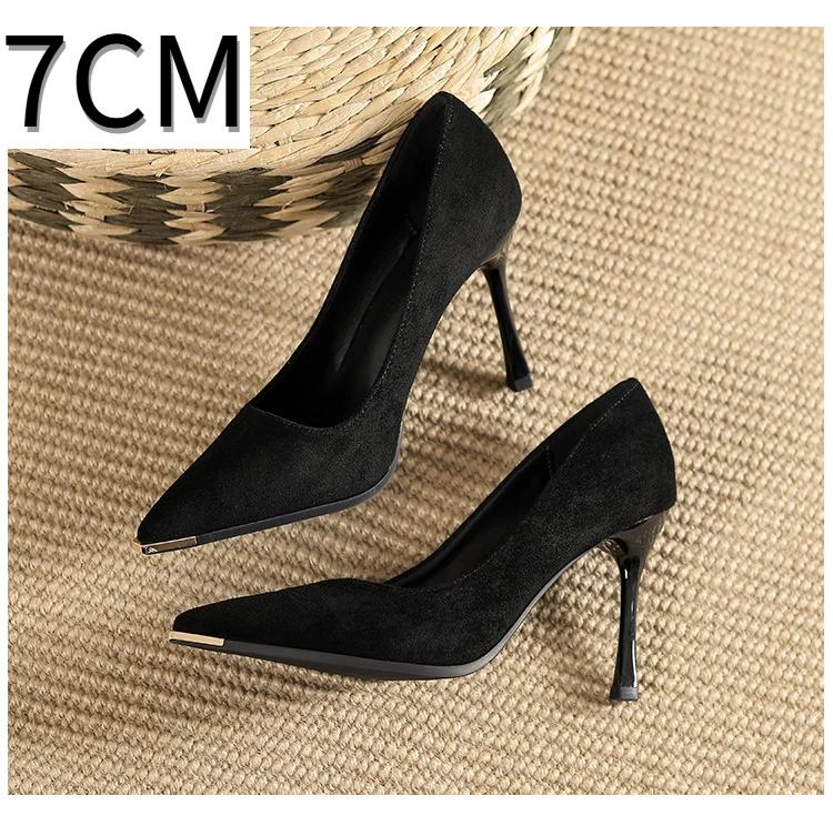 Fashion Pumps Shoe Black Womens Heel New Four Season Mary Jane Shoes High Heels Women Pumps Woman Shoes Wedding Shoes Bride Black Heels
