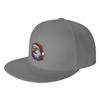 Fashion Adorable Christmas Eagle donning a Santa Claus hat Flat Brim Sun Hat  Trendy Matching Cap Unisex