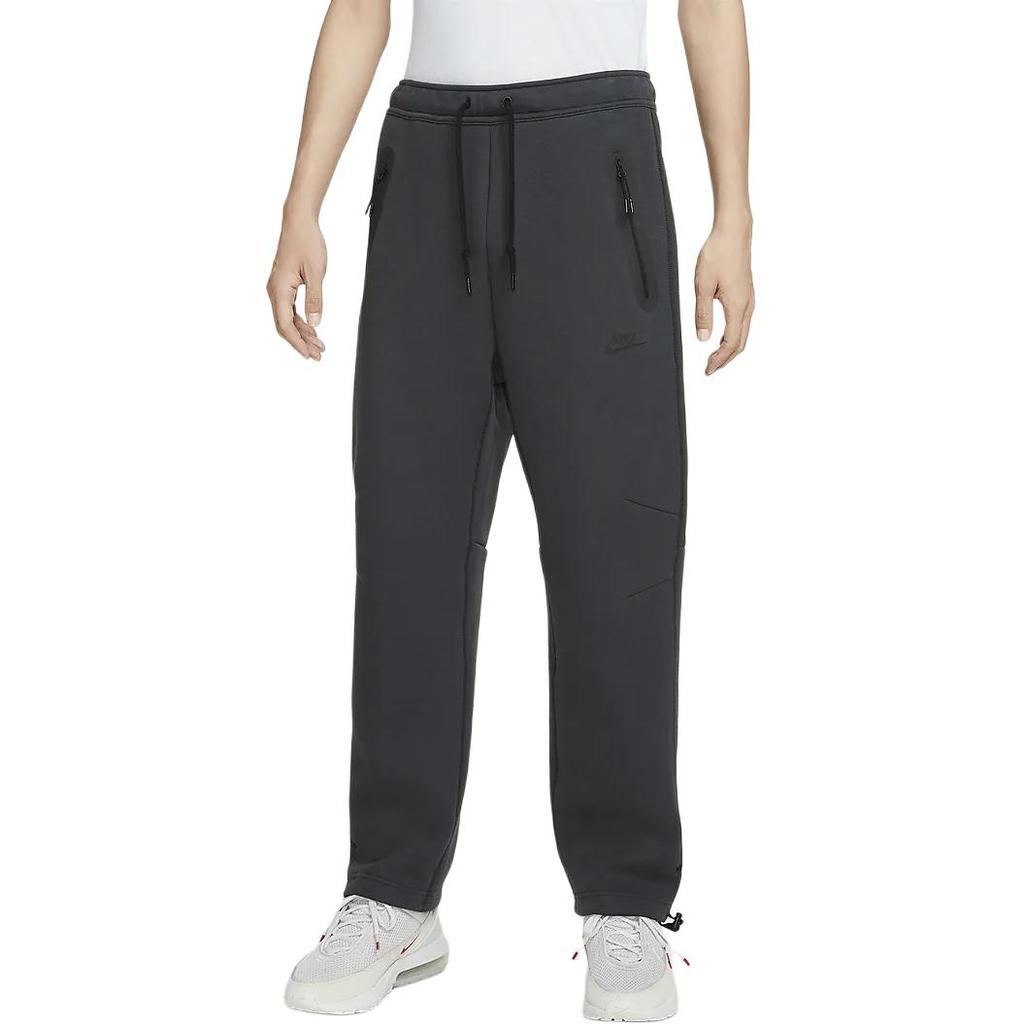 Nike Tech Lace-Up Versatile Straight-Leg Casual Pants Men Bottoms Coal-Black HJ6534-060