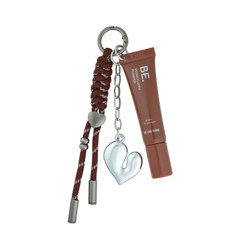 BE ON TIME Vegan Fluffy Plumper Keychain Set 04 Brick Mocha 10g
