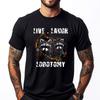 Live Laugh Lobotomy Retro Opossum Lovers Mens Shirts Graphic Tee Mens Clothing Tshirts