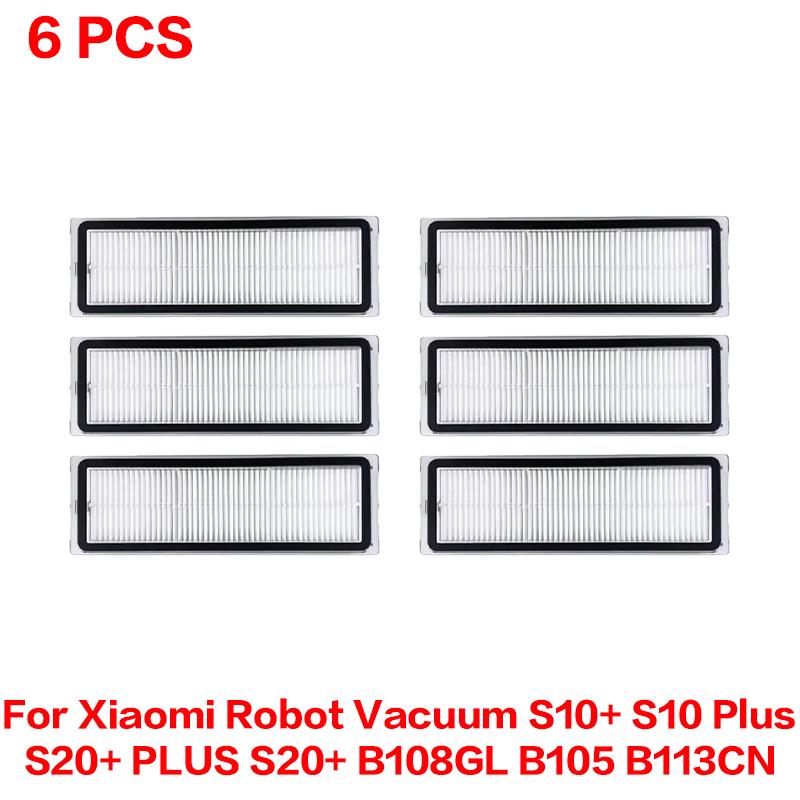 For Xiaomi Robot Vacuum S10 Plus S10+/ S20+ PLUS /S20+/B108GL / B105 / B113CN Spare Parts Filter Main Side Brush Mop Accessories
