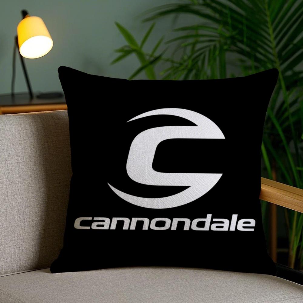 Brand C-C-Cannondaless Cushion Cover Plush Fabric Soft Double-Sided Printed Invisible Zipper Sofa Pillow Case Home Decor