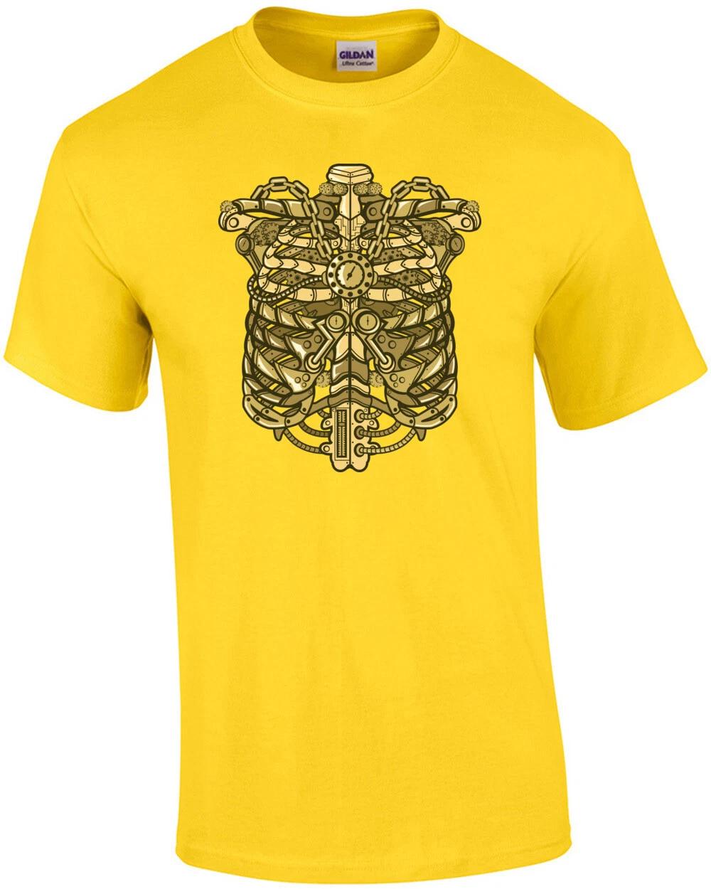Vintage Steampunk Ribcage T-Shirt 2XL