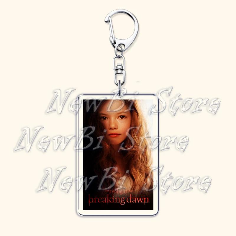Movie Twilight Vampire Keychain for Accessories Bag Pendant Bella Swan Edward Cullen Eclipse Key Chain Keyring Jewelry Fans Gift