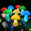 Waterproof Solar Mushroom Light 8 Head LED Solar Mushroom Light Sunlight Fairy Light  Easter