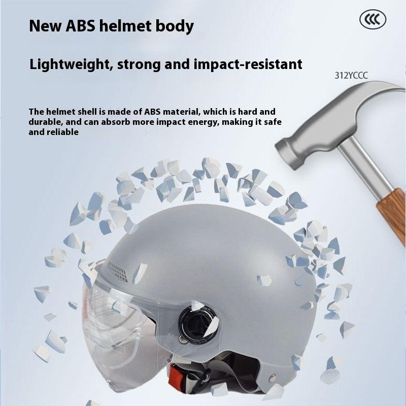 Electric Car Helmet Men and Women Summer Sun Protection Cute Light Drop Adjustable Battery Car Hat