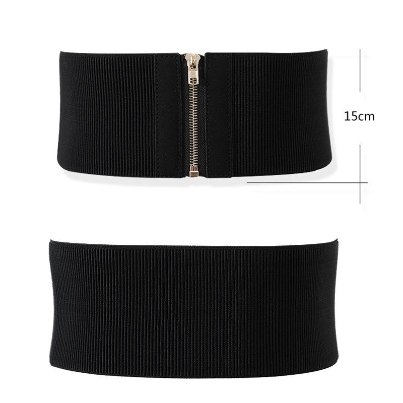 Fire sesonger tilgjengelig Nytt belte Dame Skinn Mote Allsidig Jeansbelte Dekorasjon Med Skjørt, Dress, Genser Midjedeksel