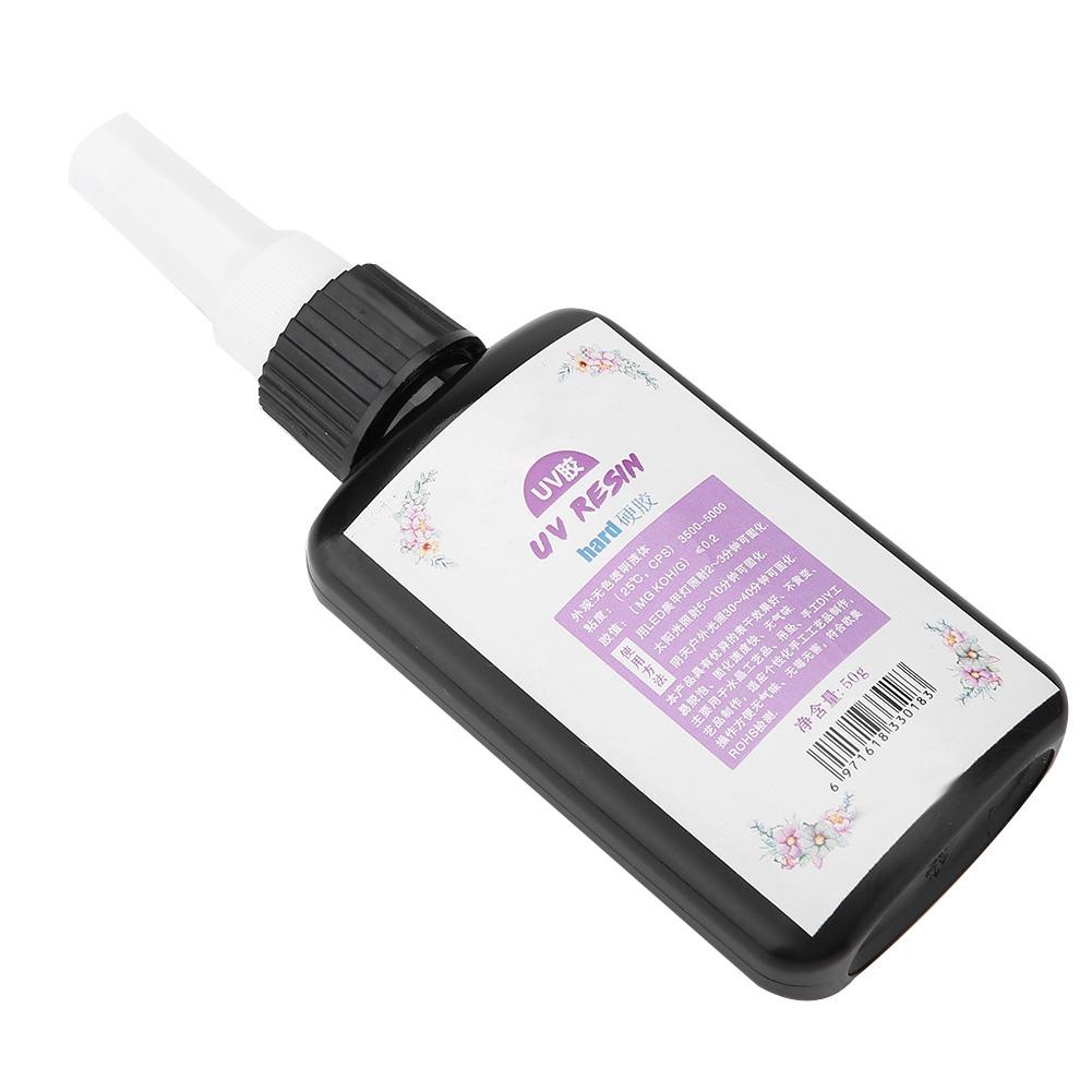 DIY Kristall Transparent UV Schnelltrocknender Kleber Hart Aushärtendes Harzgel 50g