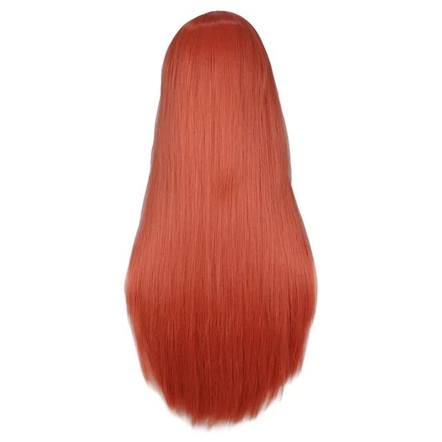 Whimsical W Long Straight Cosplay Wig Women Costume Party Black Red Ombre White Heat Resistant Synthetic Hair Wigs