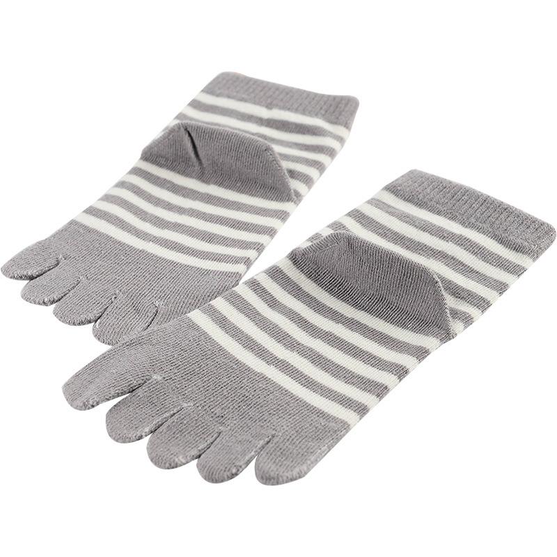 5 Paar Kinder Socken Dünn Gestreift Baumwolle Fünf-Finger für 4-12J Jungen Mädchen Lässig Sportlich Atmungsaktiv Fünf-Zehen Kleidung Zeug