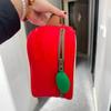 Cartoon Apple Pattern Makeup Bag Women Travel Storage Pounch Cosmetics Toiletry Storage Pounch Female's Handbag Christmas Gift