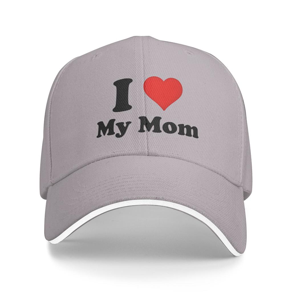 Happy Mothers Day Sun Baseball Cap I Love My Mom Summer Casual Trucker Hat For Unisex Men Outdoor Sports Snapback Cap