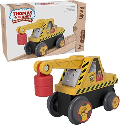 Mattel Thomas the Tank Engine Wooden Railway Series Kevin (Ages 2+) [Gift] HBJ91 Yellow