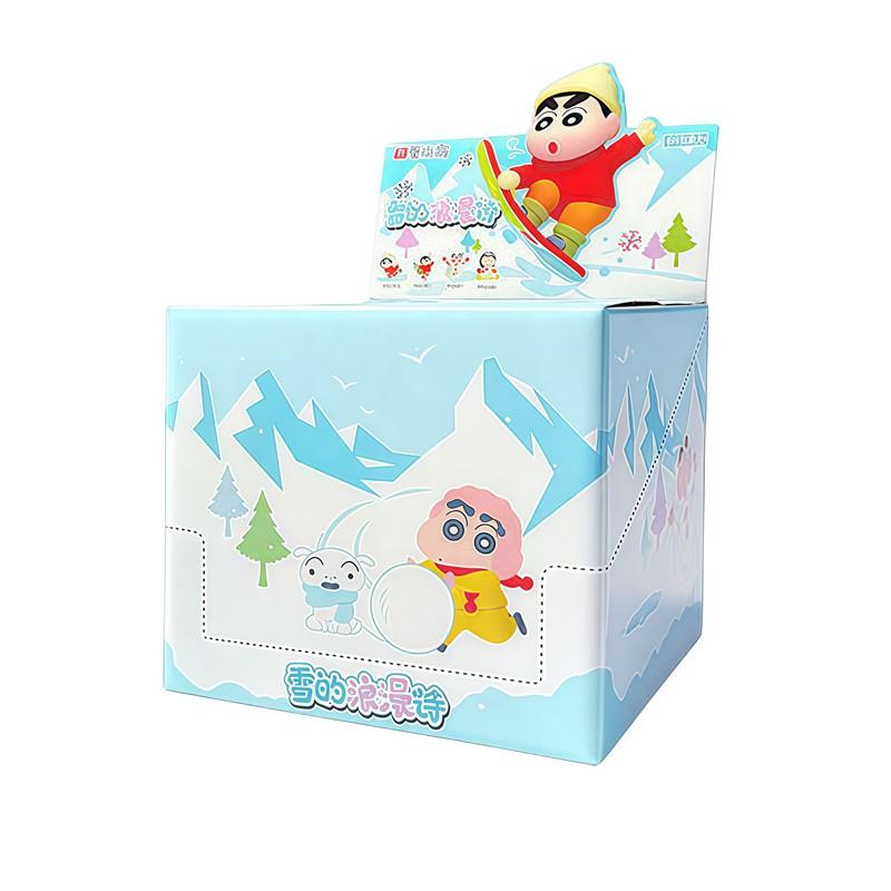 Crayon Shin-Chan Skiing now Romantic Poem Series Action Figurines Model Toys  Car Decoration Desktop Birthday Gifts