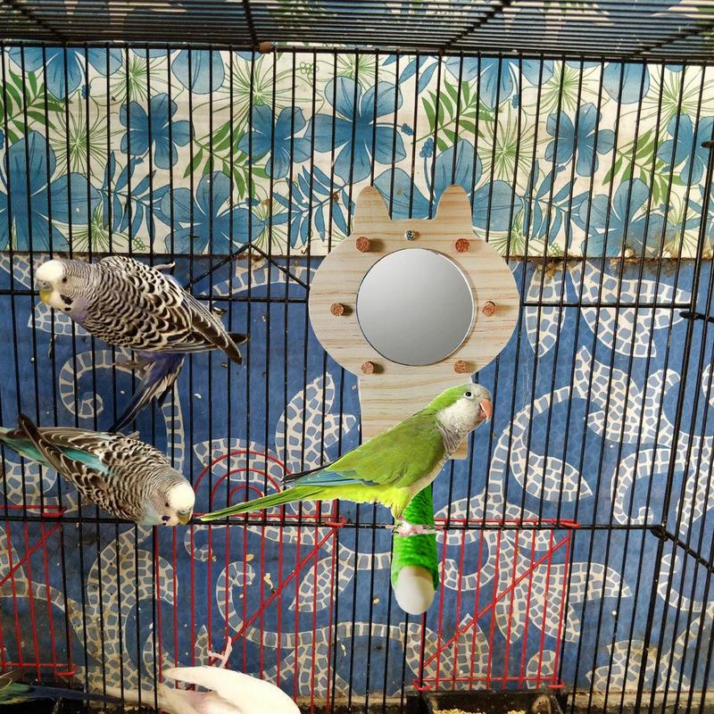 

Parakeet Toys Wooden Cockatiel Perch Paw Grinding Chew Toy Decorative Parrot Stand Pet Supplies Cage Standing Accessories For China Mainland