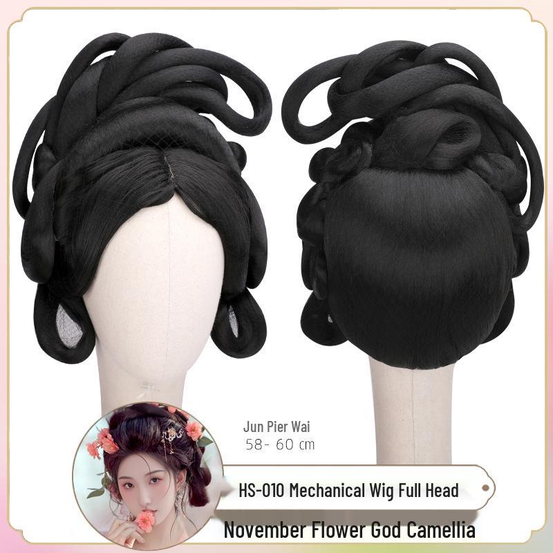 Conjunto de Peinado Doce Diosas Florales: Exquisitos Accesorios para el Cabello de Flor de Camelia de Seda