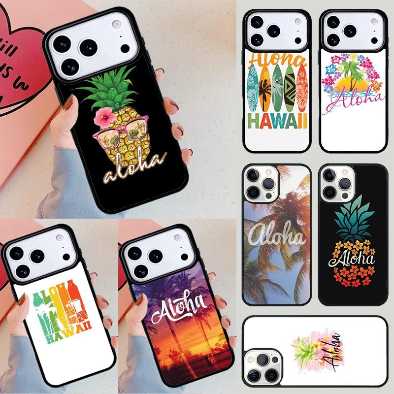 Hello Hawaii Aloha Phone Case For iPhone 17 Air 14 15 13 12 Max Cover For Apple 14 15 16 16e 11 Pro Max Plus