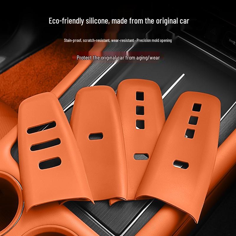 Fits 26 Models: AITO New M7/M8 Car Button & Window Panel Silicone Protector