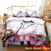 Heaven Burns Red Anime Printed Bed Set Duvet Cover Pillowcase Bedding Set Bed Linen Sheet Quilt Cover Full Queen King Size