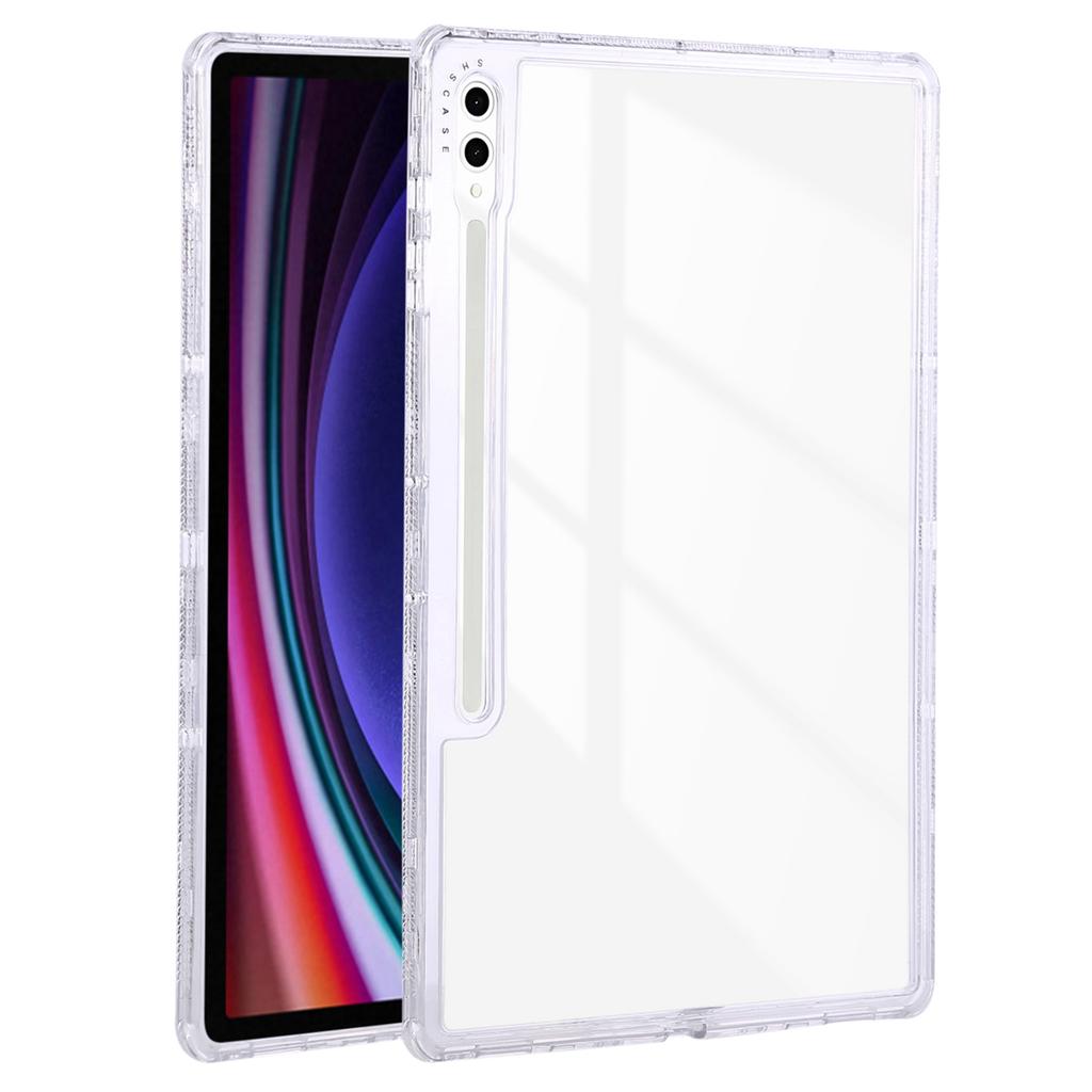 For Samsung Galaxy Tab S9 Ultra Clear Case 3 in 1 PC+TPU Shockproof Tablet Cover