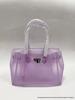 2026 Women's Waterproof TPU Jelly Handbag - Fashionable Lock Buckle Tote for Beach & Everyday Use