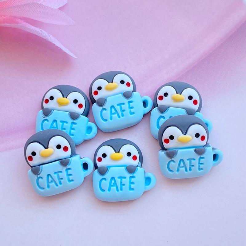 10Pcs New Mixed Lovely Cartoon Animals / Drinks Flat Back Resin Scrapbooking DIY Jewelry Craft Decoration Accessories