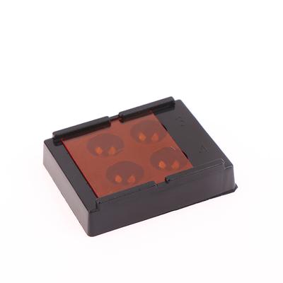 Caja de almacenamiento de carillas dentales, parche dental, caja de luz para sombreado, membrana de 4 orificios, retenedor de prótesis dental, caja para molares