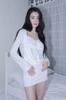 Elf Elf Elf Archives Drape Hoodie Dress [Ivory]