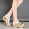 Fashion Women Summer Trend Slippers Wedges Designer Shoes Anti-slip Casual Sandals Comfortable Platform Slippers 2024 New Slides Women