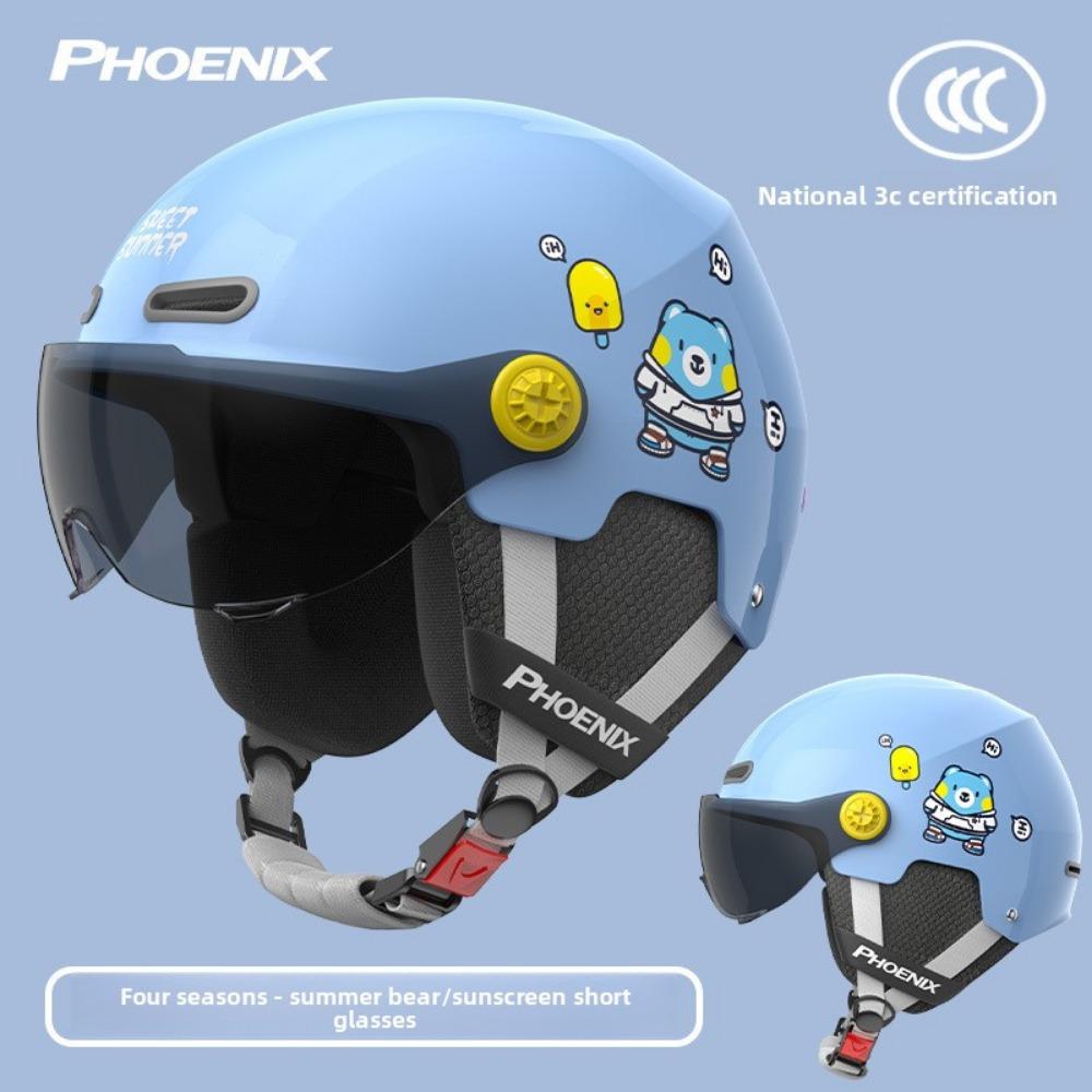 Children's Electric Car Helmet Motorcycle Helmet Cartoon Half Helmet Summer Helmet Four Seasons Helmet