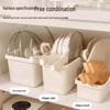 Rolling Kitchen Organizer: Pot & Lid Holder, Spice Rack, Countertop & Cabinet Storage Box
