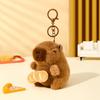 Bag Hanging Capybara Keychain Cute Plush Toy Doll Capybara Key Pendant  School Bag Pendant