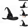 Halloween Gebogener Haken Hexenhut Kostümzubehör Mit Rüschen-Design Für Party Verkleidung