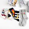 Modische Socken für den Sommer, bunt, gekämmte Baumwolle, Damensocken, lässige Crew-Socken