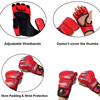Rękawice MMA ZooBoo Półpalcowe Rękawice Bokserskie Rękawice MMA z Regulowanym Paskiem na Nadgarstek Rękawice UFC Sanda Sparring Worek Treningowy do Treningu Rozmiar Pasuje