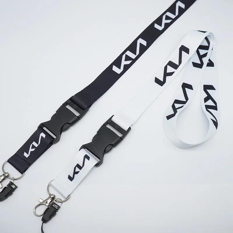 AHM1 Correa para el Cuello Lanyard Llavero para Teléfono Tarjeta de Identificación de Trabajo Cuerda para Colgar Para Kia Ceed Cerato Sportage Picanto Seltos Soul Rio 3 4 5 2021 2020