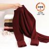 Semi-turtleneck Wool Silk Thermal Underwear Women's Thickened Fleece Bottoming Shirt Warm Fleece Heating Single-piece Top Winter