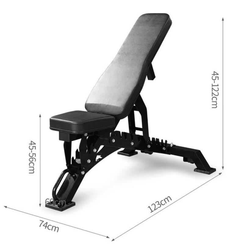 Регулируемая складная скамья для гантелей