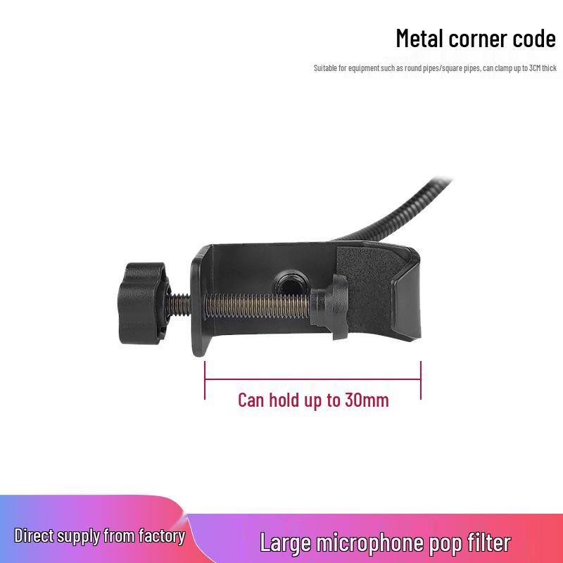 Double Layer Soundproof Anti-Pop Filter for Recording and Live Broadcast Microphones