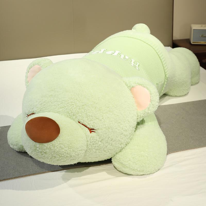 Large Dog Throw Pillow Plush Toy Doll Teddy Dog Doll Girl Bed Sleeping Soothing Doll