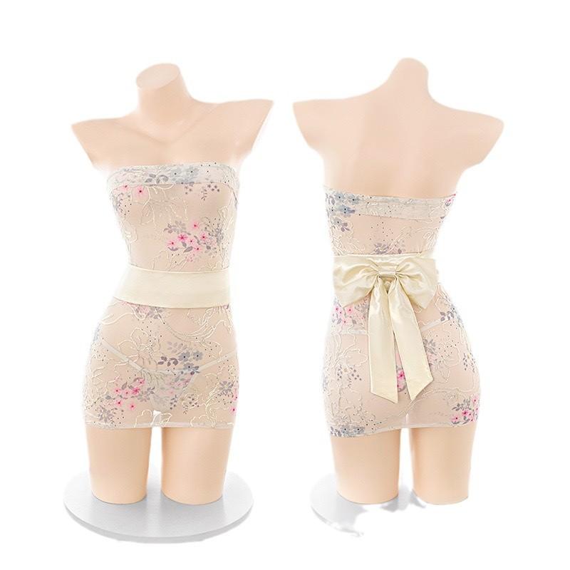 Sex underwear sexy pajamas women's pure desire style qqny uniform suit antique belly pocket hip skirt