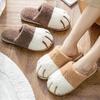 Home Cafe Floor Noise Prevention Cute Cat Paw Slippers