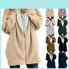 Cozy Women Ladies Warm Teddy Bear Fluffy Coat Hooded Faux Fleece Jacket Outwear For Ultimate Comfort