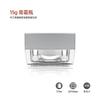 10Pcs Square Acrylic Cream Jars, Transparent Face Moisturizer Containers, High-End Empty Cosmetic Pots for Travel DIY