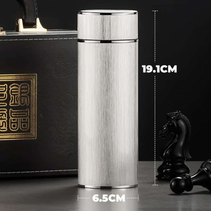 Tianxi 310ml Silver Insulated Business Tea Bottle
