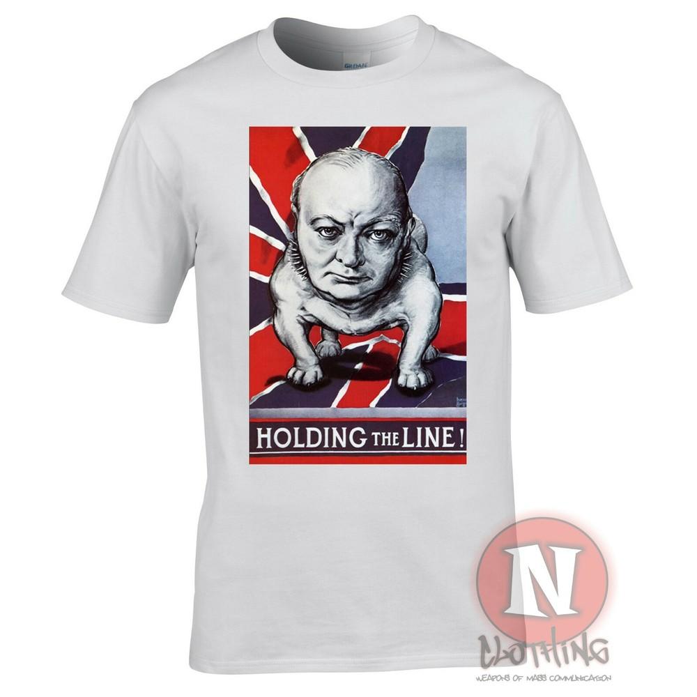 

Winston Churchill Bulldog Cartel Camiseta Guerra Mundial 2 WWII WW2 Reenactor S